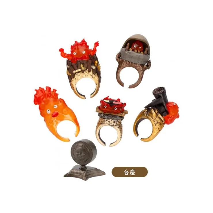 Maison Ghibli Collection Calcifer 1 Bague Mystère - Le Château ambulant