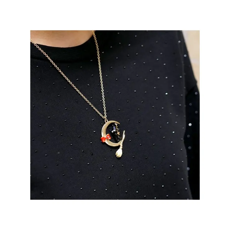 Maison Ghibli Collier Jiji Et La Lune - Kiki la petite sorcière