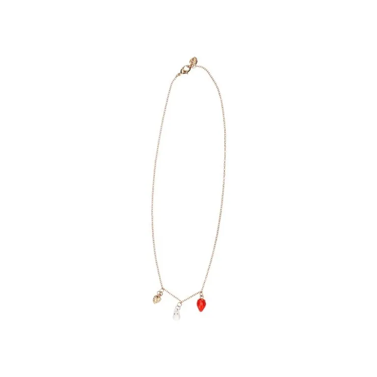 Maison Ghibli Collier Totoro Blanc Et Fraises - Mon Voisin Totoro