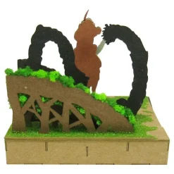 Maison Ghibli Diorama papier Ashitaka en forêt - Princesse Mononoké