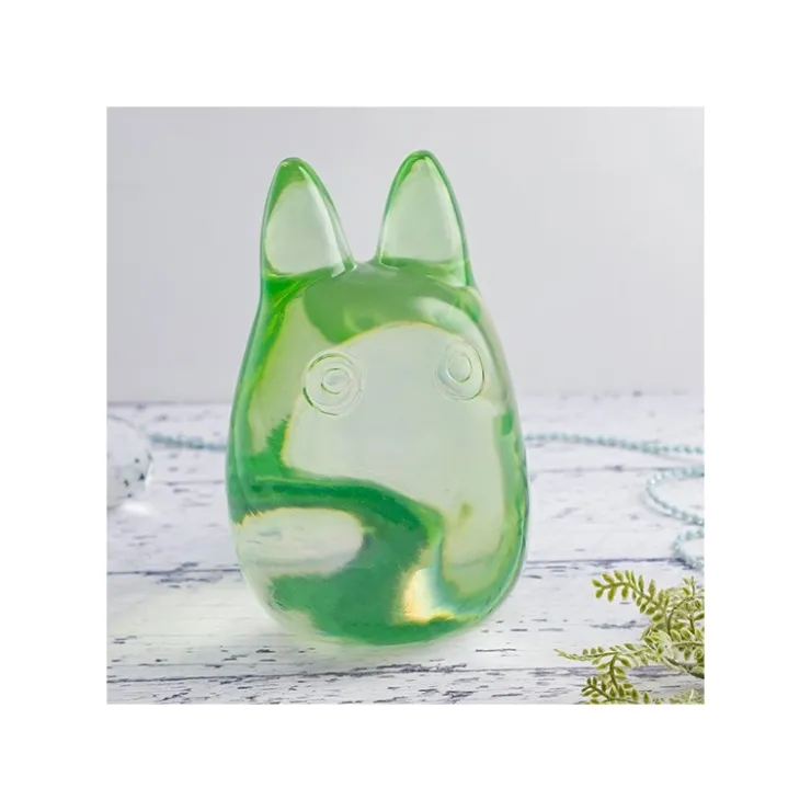 Maison Ghibli Figurine Cristal Vert Totoro Blanc - Mon Voisin Totoro