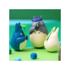 Maison Ghibli Figurine Culbuto Totoro Gris Parapluie - Mon Voisin Totoro
