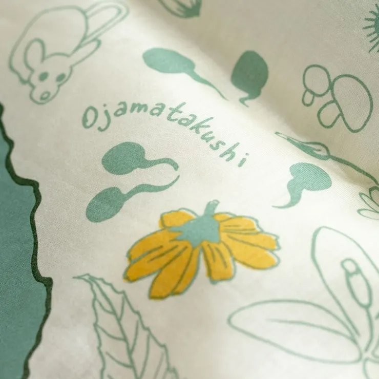 Maison Ghibli Grand mouchoir Mystérieuse rencontre 53x53 cm - Mon Voisin Totoro