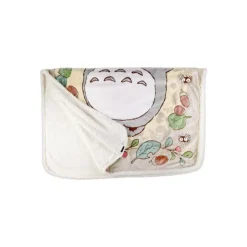 Maison Ghibli Grande couverture Églantiers et noisettes 200x140 cm - Mon Voisin Tot