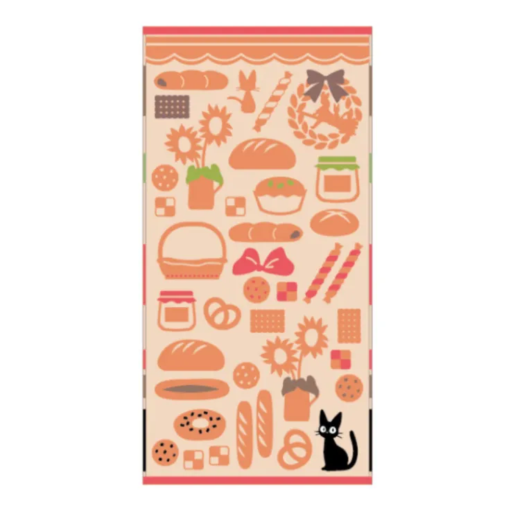 Maison Ghibli Grande Serviette Boulangerie de Jiji 60x120 cm - Kiki la petite sorci