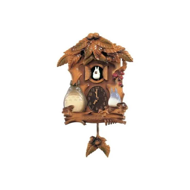 Maison Ghibli Horloge Coucou Feuilles de bois - Mon Voisin Totoro