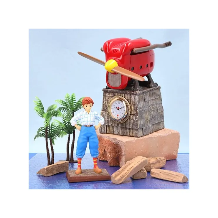 Maison Ghibli Horloge Fio Piccolo Hydravion Derniere Version - Porco Rosso