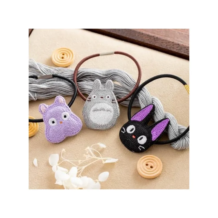 Maison Ghibli Élastique Broderie Totoro Gris - Mon Voisin Totoro