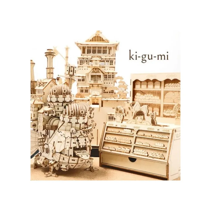 Maison Ghibli Maquette en bois Kigumi Boulangerie - Kiki la petite sorcière