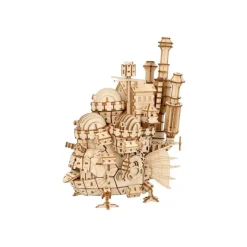 Maison Ghibli Maquette en Bois Kigumi Château Ambulant - Le Château ambulant