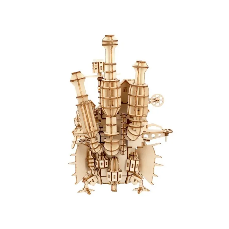 Maison Ghibli Maquette en Bois Kigumi Château Ambulant - Le Château ambulant