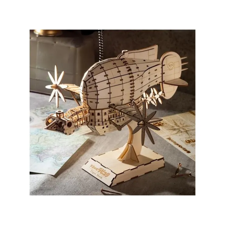 Maison Ghibli Maquette en bois Kigumi Tiger Moth - Le Château dans le ciel
