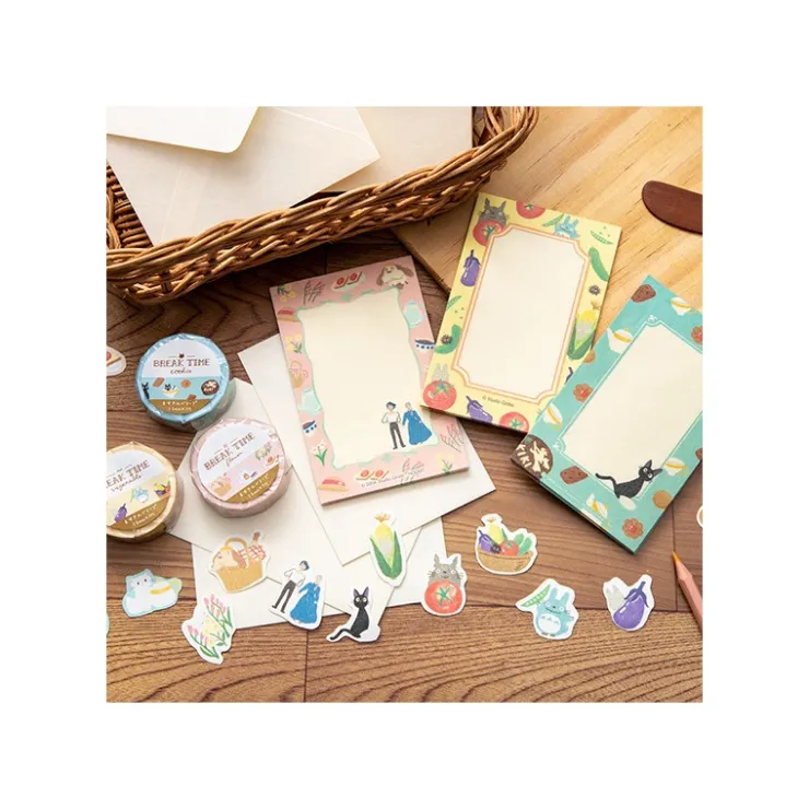 Maison Ghibli Masking Tape Break Time Fleurs - Le Château ambulant