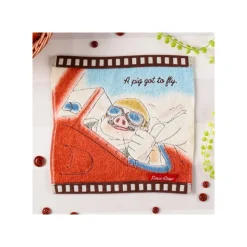 Maison Ghibli Mini Serviette Cellulo Marco Hydravion - Porco Rosso