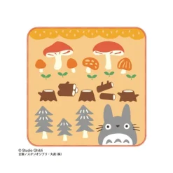Maison Ghibli Mini Serviette Champignons et Bûches 25x25cm - Mon voisin Totoro