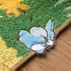 Maison Ghibli Mini Serviette Course Totoro bleu & blanc 25x25 cm - Mon Voisin Totor