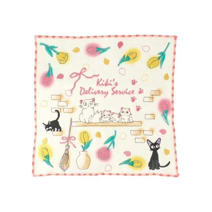 Maison Ghibli Mini Serviette Famille des Chats 25 x 25 cm - Kiki la petite sorcière