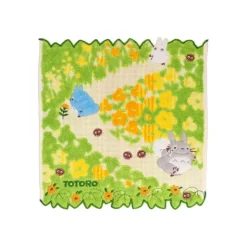 Maison Ghibli Mini Serviette Fleurs Jaunes 25x25 cm - Mon voisin Totoro