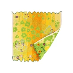 Maison Ghibli Mini Serviette Fleurs Jaunes 25x25 cm - Mon voisin Totoro