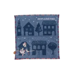 Maison Ghibli Mini Serviette La nuit du départ 25x25 cm - Kiki la petite sorcière