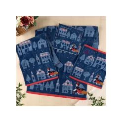 Maison Ghibli Mini Serviette La nuit du départ 25x25 cm - Kiki la petite sorcière