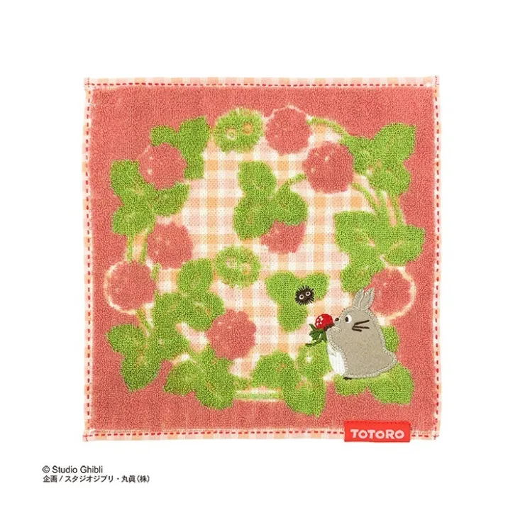 Maison Ghibli Mini Serviette rose Le préféré de la forêt - Mon Voisin Totoro 23×23