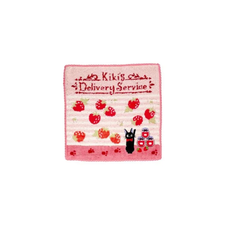 Maison Ghibli Mini Serviette rose L’heure du Goûter - Kiki la petite sorcière 23×23