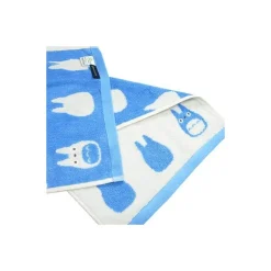 Maison Ghibli Mini Serviette Silhouette Totoro Bleu 33x36 cm - Mon Voisin Totoro