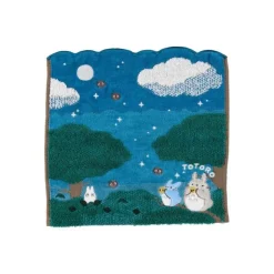 Maison Ghibli Mini Serviette Sous la lune 25x25 cm - Mon Voisin Totoro