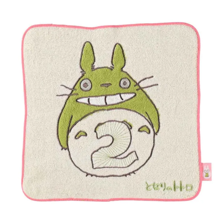Maison Ghibli Mini Serviette Totoro anniversaire 2 25x25 cm - Mon Voisin Totoro