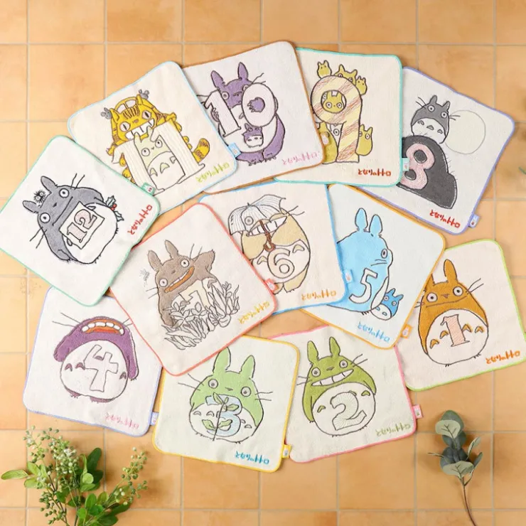 Maison Ghibli Mini Serviette Totoro anniversaire 12 25x25 cm - Mon Voisin Totoro