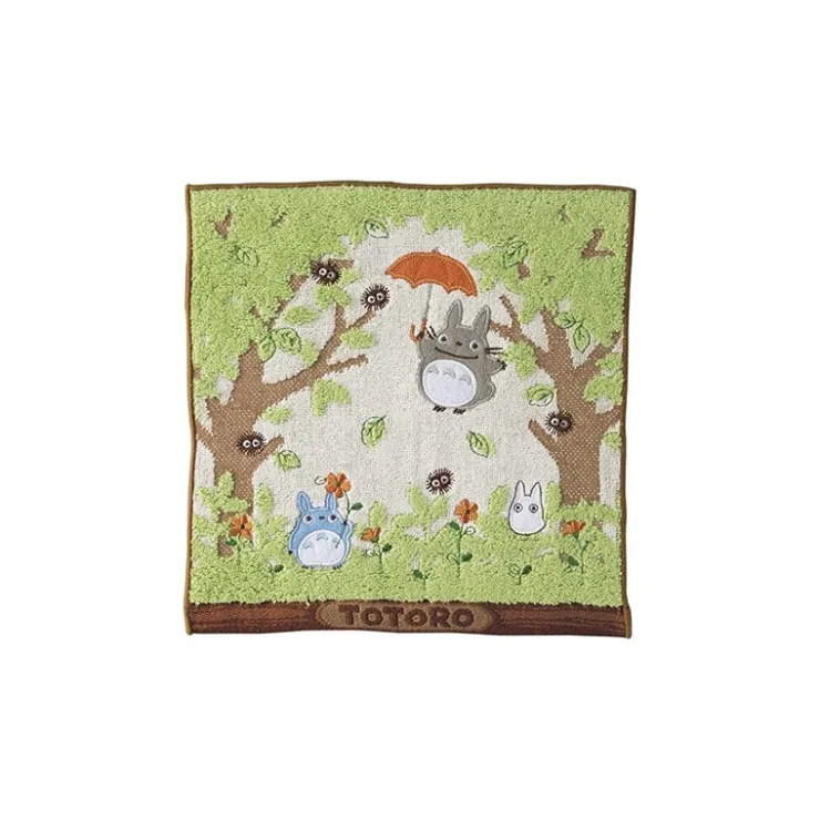 Maison Ghibli Mini Serviette Totoro Dans le bosquet 25x25 cm - Mon Voisin Totoro