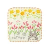 Maison Ghibli Mini Serviette Totoro Fleurs Sauvages 25x25 cm - Mon Voisin Totoro