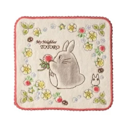 Maison Ghibli Mini Serviette Totoro Fraises 25x25 cm - Mon Voisin Totoro