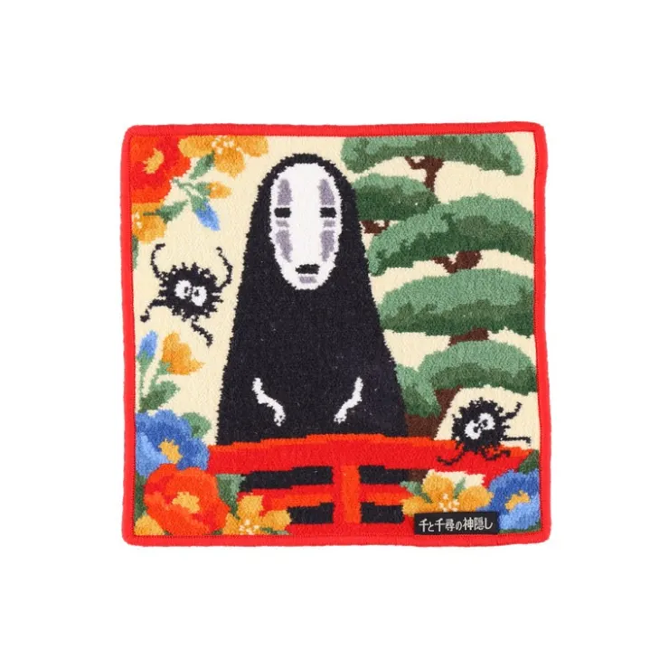 Maison Ghibli Mini-serviette brodée Pont d'Arubaya 25x25 cm - Le Voyage de Chihiro
