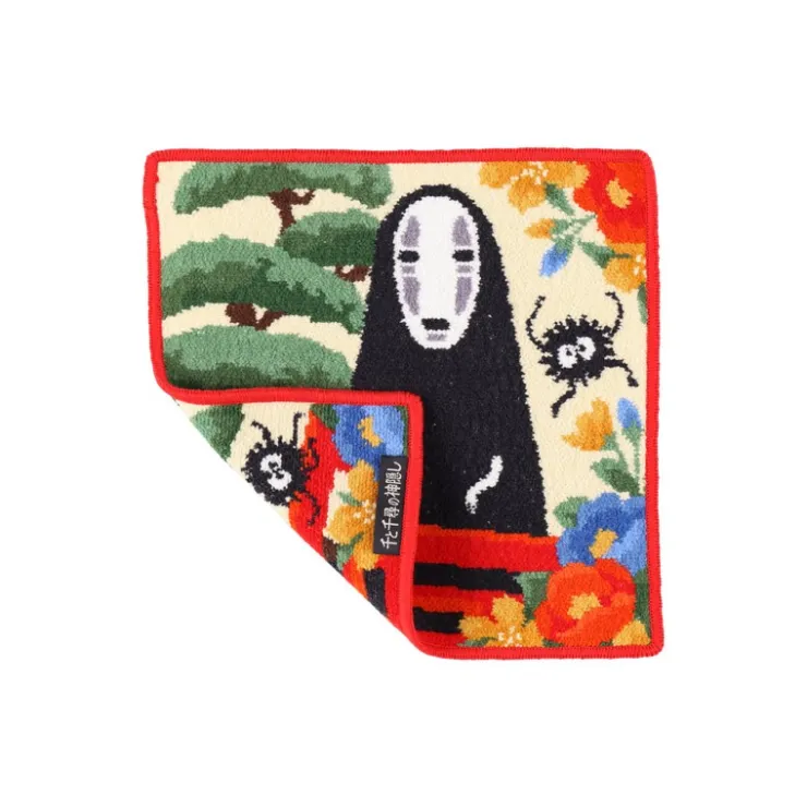 Maison Ghibli Mini-serviette brodée Pont d'Arubaya 25x25 cm - Le Voyage de Chihiro