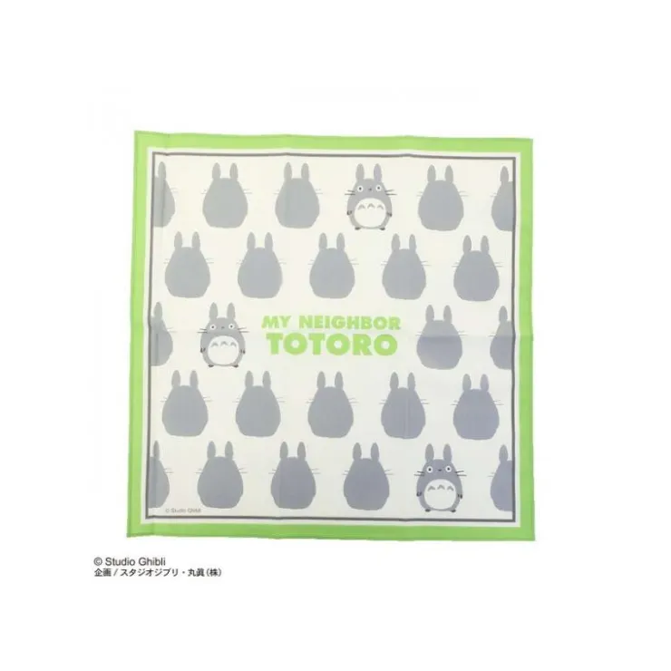 Maison Ghibli Mouchoir Silhouette Totoro Gris 43 x 43 cm - Mon VoisinTotoro