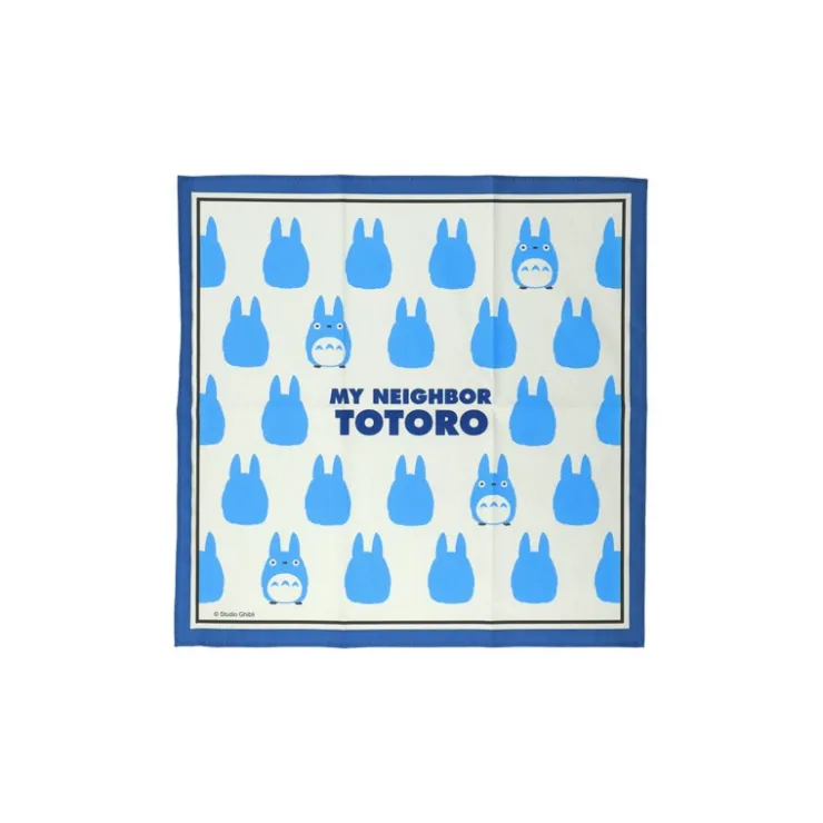 Maison Ghibli Mouchoir Silhouette Totoro Bleu 43 x 43 cm - Mon Voisin Totoro