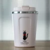 Maison Ghibli Mug Isotherme 350ml Rose mat - Kiki la petite sorcière
