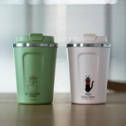 Maison Ghibli Mug Isotherme 350ml Rose mat - Kiki la petite sorcière