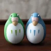 Maison Ghibli Pack 2 Figurines Roly-poly Perruches Bleu & Vert - Le Garçon et le Héron