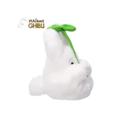Maison Ghibli Peluche Nakayoshi Totoro Blanc avec feuille - Mon Voisin Totoro