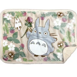Maison Ghibli Plaid fluffy Totoro Framboise 70x100 cm - Mon Voisin Totoro