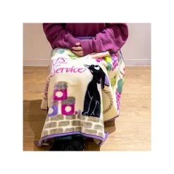 Maison Ghibli Plaid Jiji grappes de raisin 70x100 cm - Kiki la petite sorcière
