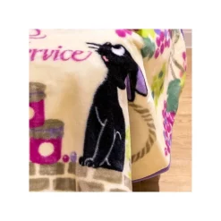 Maison Ghibli Plaid Jiji grappes de raisin 70x100 cm - Kiki la petite sorcière