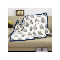 Maison Ghibli Plaid Silhouette Totoro Gris 70x100 cm - Mon Voisin Totoro