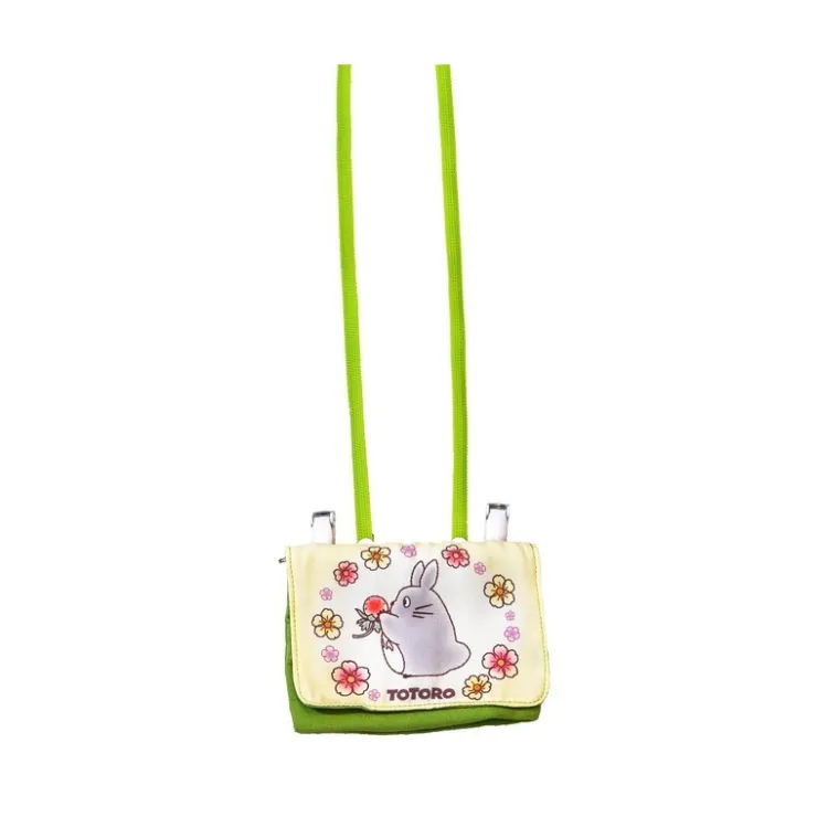Maison Ghibli Pochette Totoro Fleurs 11x14,5x3 cm - Mon Voisin Totoro