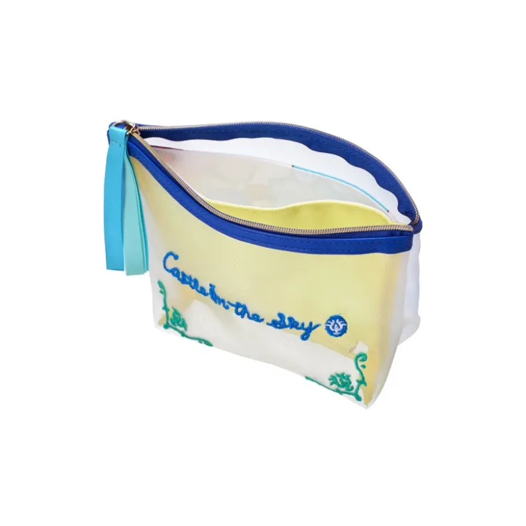 Maison Ghibli Pochette transparente brodée - Le Château dans le ciel