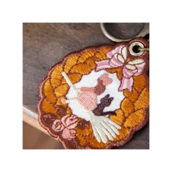 Maison Ghibli Porte-Clés broderie Couronne de pain - Kiki la petite sorcière