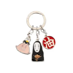 Maison Ghibli Porte-clés métal 3 personnages Arubaya - Le Voyage de Chihiro